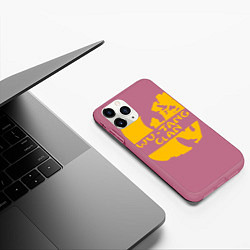 Чехол iPhone 11 Pro матовый Wu-Tang Clan, цвет: 3D-малиновый — фото 2