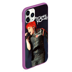 Чехол iPhone 11 Pro матовый Gerard Way, цвет: 3D-фиолетовый — фото 2