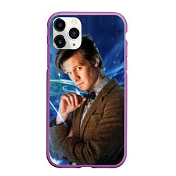 Чехол iPhone 11 Pro матовый 11th Doctor Who, цвет: 3D-фиолетовый