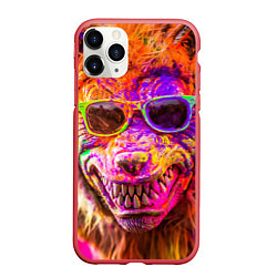 Чехол iPhone 11 Pro матовый Индуистский фестиваль красок, цвет: 3D-красный