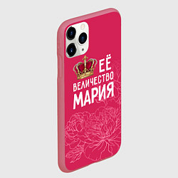Чехол iPhone 11 Pro матовый Её величество Мария, цвет: 3D-малиновый — фото 2