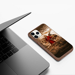 Чехол iPhone 11 Pro матовый Русь священная, цвет: 3D-коричневый — фото 2