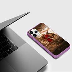 Чехол iPhone 11 Pro матовый Русь священная, цвет: 3D-фиолетовый — фото 2