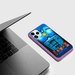 Чехол iPhone 11 Pro матовый Капитан Казахстан, цвет: 3D-фиолетовый — фото 2