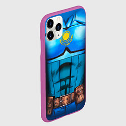 Чехол iPhone 11 Pro матовый Капитан Казахстан, цвет: 3D-фиолетовый — фото 2