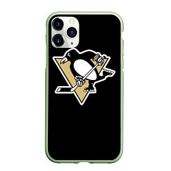 Чехол iPhone 11 Pro матовый Pittsburgh Penguins: Crosby, цвет: 3D-салатовый