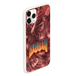 Чехол iPhone 11 Pro матовый DOOM Classic, цвет: 3D-белый — фото 2