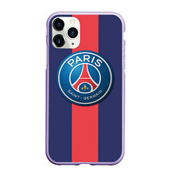 Чехол iPhone 11 Pro матовый Paris Saint-German, цвет: 3D-светло-сиреневый