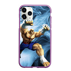 Чехол iPhone 11 Pro матовый Muay Thai Rage, цвет: 3D-фиолетовый