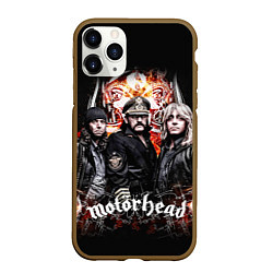 Чехол iPhone 11 Pro матовый Motorhead Band, цвет: 3D-коричневый