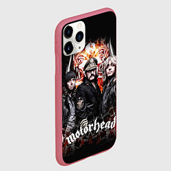 Чехол iPhone 11 Pro матовый Motorhead Band, цвет: 3D-малиновый — фото 2