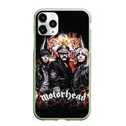 Чехол iPhone 11 Pro матовый Motorhead Band, цвет: 3D-салатовый