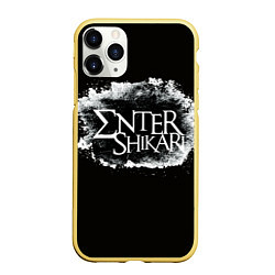 Чехол iPhone 11 Pro матовый Enter Shikari, цвет: 3D-желтый