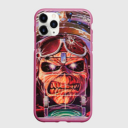 Чехол iPhone 11 Pro матовый Iron Maiden: Dead Rider, цвет: 3D-малиновый