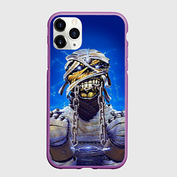 Чехол iPhone 11 Pro матовый Iron Maiden: Mummy, цвет: 3D-фиолетовый