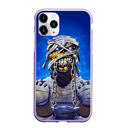 Чехол iPhone 11 Pro матовый Iron Maiden: Mummy, цвет: 3D-светло-сиреневый