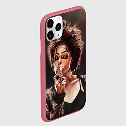 Чехол iPhone 11 Pro матовый Марла с сигаретой, цвет: 3D-малиновый — фото 2
