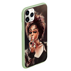 Чехол iPhone 11 Pro матовый Марла с сигаретой, цвет: 3D-салатовый — фото 2