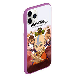 Чехол iPhone 11 Pro матовый Avatar: The last airbender, цвет: 3D-фиолетовый — фото 2