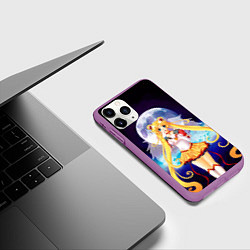 Чехол iPhone 11 Pro матовый Сейлор Мун, цвет: 3D-фиолетовый — фото 2