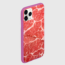 Чехол iPhone 11 Pro матовый Кусок мяса, цвет: 3D-фиолетовый — фото 2