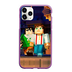 Чехол iPhone 11 Pro матовый Minecraft Men's