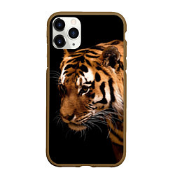 Чехол iPhone 11 Pro матовый Тигрица, цвет: 3D-коричневый