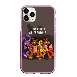 Чехол iPhone 11 Pro матовый Five Nights At Freddy's, цвет: 3D-розовый