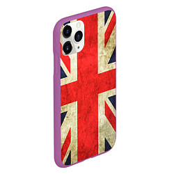 Чехол iPhone 11 Pro матовый Великобритания, цвет: 3D-фиолетовый — фото 2