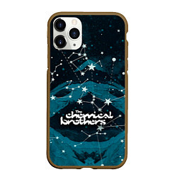 Чехол iPhone 11 Pro матовый Chemical Brothers: Space, цвет: 3D-коричневый