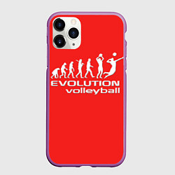 Чехол iPhone 11 Pro матовый Волейбол 23, цвет: 3D-фиолетовый