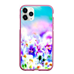 Чехол iPhone 11 Pro матовый Цветочное поле