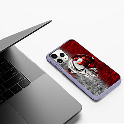 Чехол iPhone 11 Pro матовый Pirate Station: Flowers, цвет: 3D-светло-сиреневый — фото 2