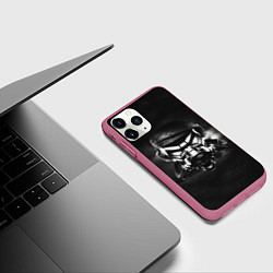 Чехол iPhone 11 Pro матовый Pirate Station: Dark Side, цвет: 3D-малиновый — фото 2