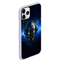 Чехол iPhone 11 Pro матовый Pirate Station: Blue Space, цвет: 3D-светло-сиреневый — фото 2