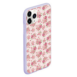 Чехол iPhone 11 Pro матовый Fashion sweet flower, цвет: 3D-светло-сиреневый — фото 2