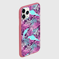 Чехол iPhone 11 Pro матовый Summer paradise, цвет: 3D-малиновый — фото 2