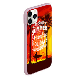 Чехол iPhone 11 Pro матовый Summer Surf 2, цвет: 3D-розовый — фото 2