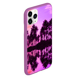 Чехол iPhone 11 Pro матовый Hawaii dream, цвет: 3D-фиолетовый — фото 2