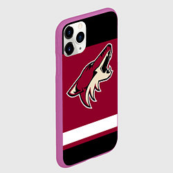 Чехол iPhone 11 Pro матовый Arizona Coyotes, цвет: 3D-фиолетовый — фото 2