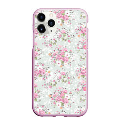 Чехол iPhone 11 Pro матовый Flower pattern