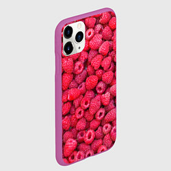 Чехол iPhone 11 Pro матовый Малинки, цвет: 3D-фиолетовый — фото 2