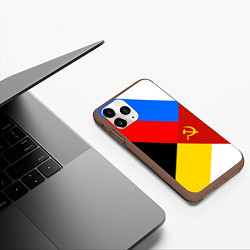 Чехол iPhone 11 Pro матовый Вечная Россия, цвет: 3D-коричневый — фото 2