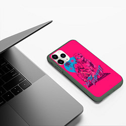 Чехол iPhone 11 Pro матовый You're dead meat, цвет: 3D-темно-зеленый — фото 2