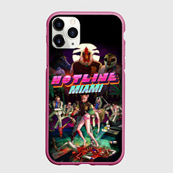 Чехол iPhone 11 Pro матовый Hotline Miami