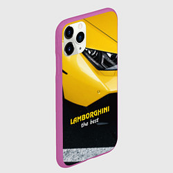 Чехол iPhone 11 Pro матовый Lamborghini the best, цвет: 3D-фиолетовый — фото 2