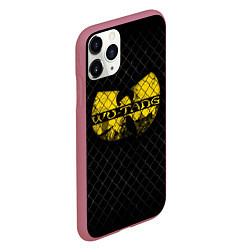 Чехол iPhone 11 Pro матовый Wu-Tang Clan: Grid, цвет: 3D-малиновый — фото 2