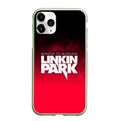 Чехол iPhone 11 Pro матовый Linkin Park: Minutes to midnight, цвет: 3D-салатовый