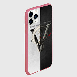 Чехол iPhone 11 Pro матовый BFMV: Venom Duo, цвет: 3D-малиновый — фото 2