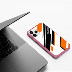 Чехол iPhone 11 Pro матовый CS:GO - Asiimov P90 Style, цвет: 3D-малиновый — фото 2
